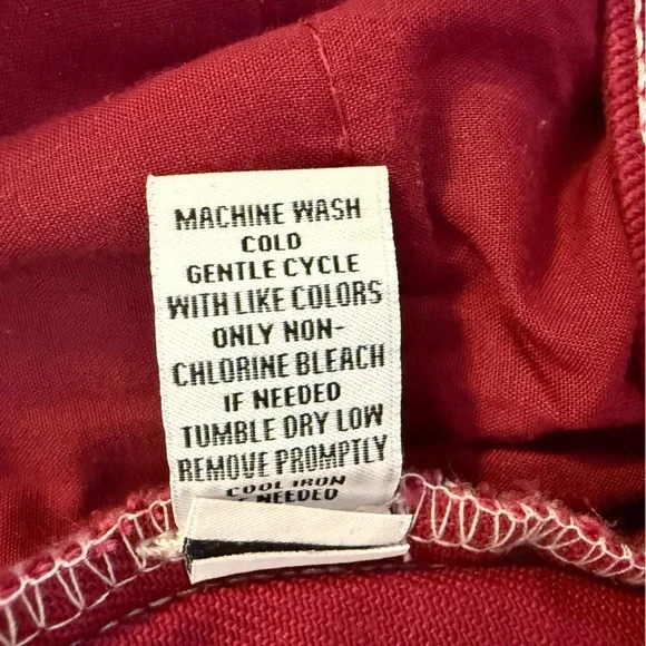 RSQ Women'sSize 26 Low Rise Wide Leg Cargo Jeans Garnet Baggy Y2K - Picture 7 of 12